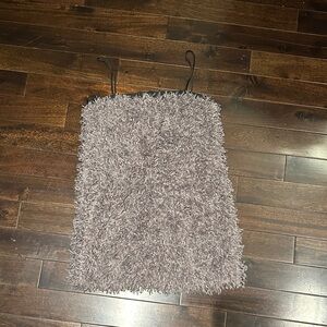Zara Gray Textured Mini Skirt